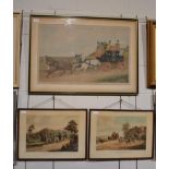 The Royal Mail Coach, lithograph together with two further coaching prints (3)