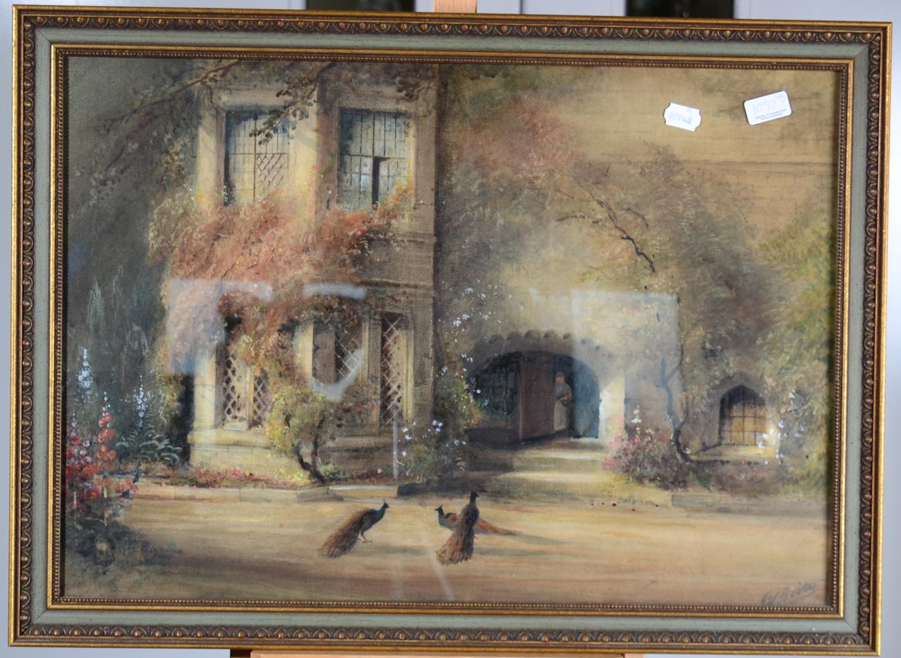 Frederick William Booty (1840-1924) ''Haddon Hall'' Signed, watercolour, 47cm by 67.5cm - Image 2 of 2