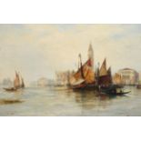Thomas Bush Hardy (1842-1897) Venetian boating scene Signed and dated 1870, oil on canvas, 40cm by