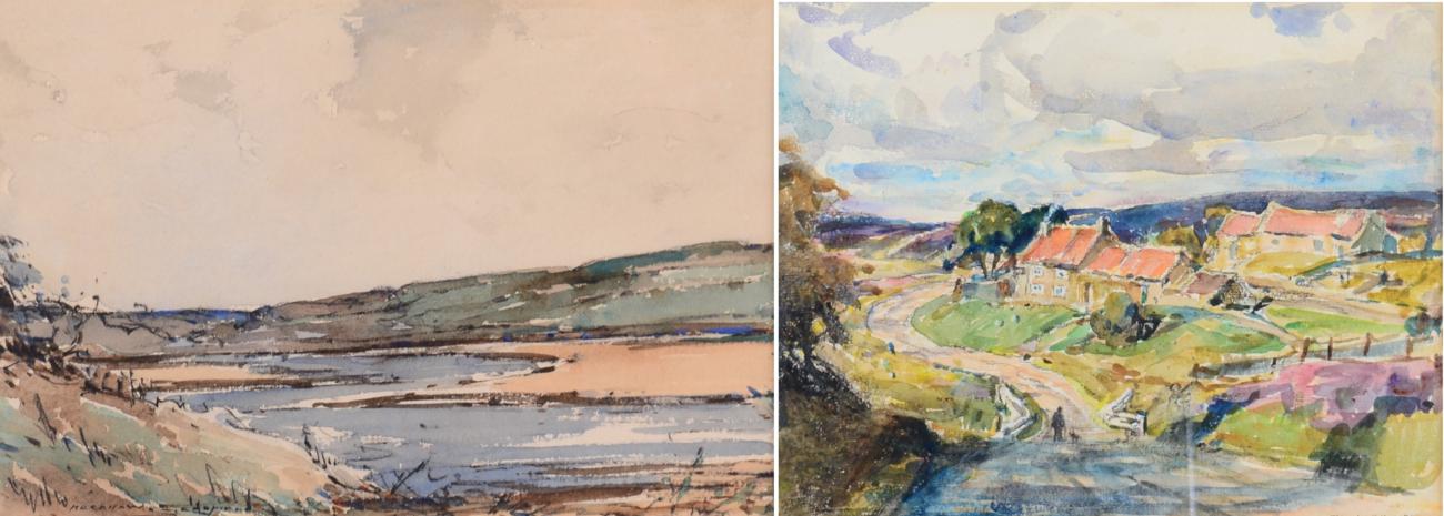 Rowland Henry Hill (1873-1952) ''Near Whitby'' Signed and dated 1935, pencil and watercolour,