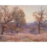 Henry Charles Brewer (1866-1950) ''Richmond Park at Dusk'' Watercolour, 35.5cm by 46cm Provenance: