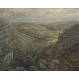 Constance-Anne Parker (1921-2016) Gordale Scar Signed and dated 1955, oil on canvas, with a
