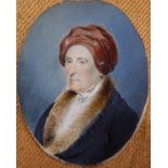 Irish School (18th century) Portrait miniature of Cadogan Keatinge, Dean of Clogher Watercolour on