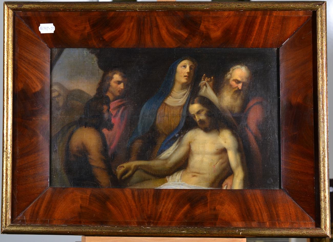 Attributed to Henricus Antonius van Meegeren (1889-1947) The Entombment of Christ Oil on canvas, - Image 2 of 3