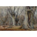 Arthur Reginald Smith ARA RSW RWS (1871-1934) Figures in a woodland Signed and dated 19(02),