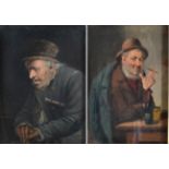 Carl Schleicher (1825-1903) Ukraine Head and shoulders portrait of an elderly man Oil on panel,