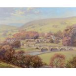 Albert Edward Jackson (1873-1952) Burnsall Signed, oil on board, 39cm by 49cm Artist's Resale