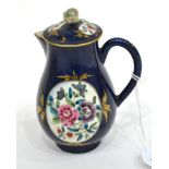A First Period Worcester Porcelain Sparrowbeak Jug, circa 1775, painted with flowersprays in