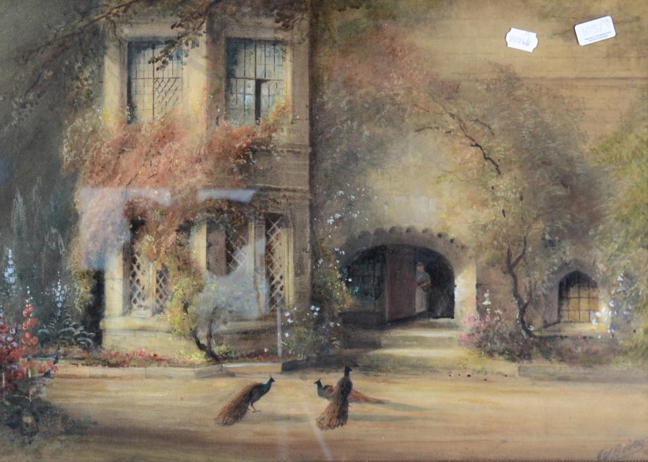 Frederick William Booty (1840-1924) ''Haddon Hall'' Signed, watercolour, 47cm by 67.5cm