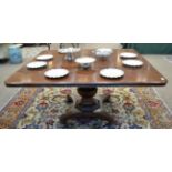 A Victorian Mahogany Breakfast Table, mid 19th century, of rounded rectangular form on an