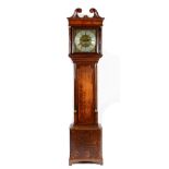 An Oak Thirty Hour Longcase Clock, signed Butterworth, Rochdale, circa 1770, swan neck pediment,