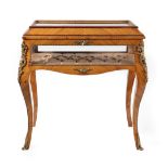 A Louis XV Style Kingwood and Gilt Metal Mounted Bijouterie Table, late 19th/early 20th century, the