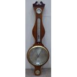 A Mahogany 10-inch Wheel Barometer, signed Saltery Nechio & Co, No.94, Holborn, London, circa