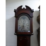 A Mahogany Eight Day Longcase Clock, signed James Scott, Leith, 19th century, broken arched