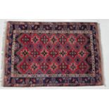 Dosemalti Carpet West Anatolia, late 20th century The blood red field with columns of cruciform güls