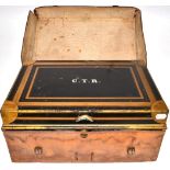 A Late 19th Century Japanned Tin, ''The Diamond Jubilee Patent Despatch Box'', labelled for Allibhoy