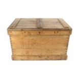 A Late 18th Century Pine Carpenter's Chest, with hinged lid above awith an arrangement of