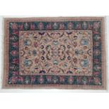 Mahal Carpet West Iran, circa 1970 The mushroom field with an all over design of palmettes and