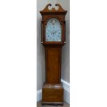 A Scottish Mahogany Eight Day Longcase Clock, signed James Allan, Kilmarnock, circa 1810, swan