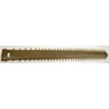 Taxidermy: Large Sawfish Rostrum (Pristidae spp), circa early 20th century, 69 teeth, 101cm long