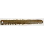 Taxidermy: Large Sawfish Rostrum (Pristidae spp), circa late 19th century, 62 teeth, 87.5cm long