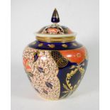 Davenport Imari decorated vase and cover