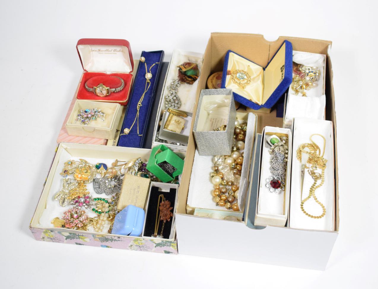 A large assorted mix of costume jewellery