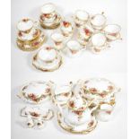 A Royal Albert Old Country Roses dinner, tea and coffee service