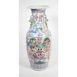 A Chinese famille rose vase