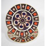 Two Royal Crown Derby Imari plates (seconds)