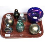 Seven pieces of Maltese Phoenician glassAll with light wear and small nibbles to the bases. One