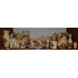 Aynsley fruit decorated vases, jugs and ornaments