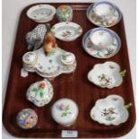 A quantity of modern Herend ornamental china; together with a Richard Ginori box and cover