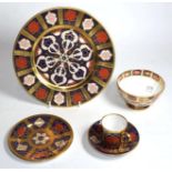 Royal Crown Derby Old Imari pattern bowl no.9310 and four items of Caverswall Old Imari china (5)