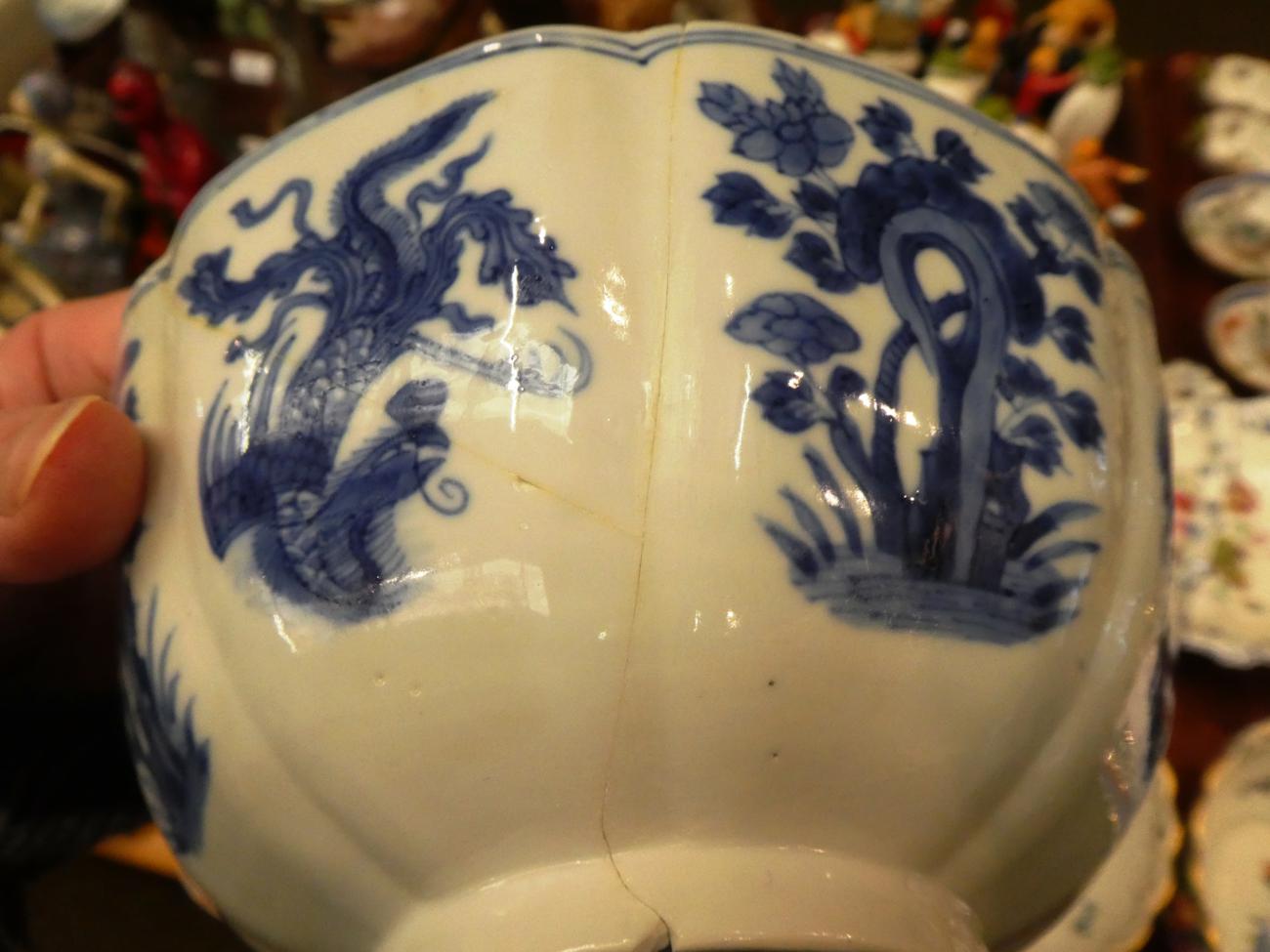 An 18th century Chinese painted bowl; another Chinese bowl; and a Chinese vase - Image 4 of 12