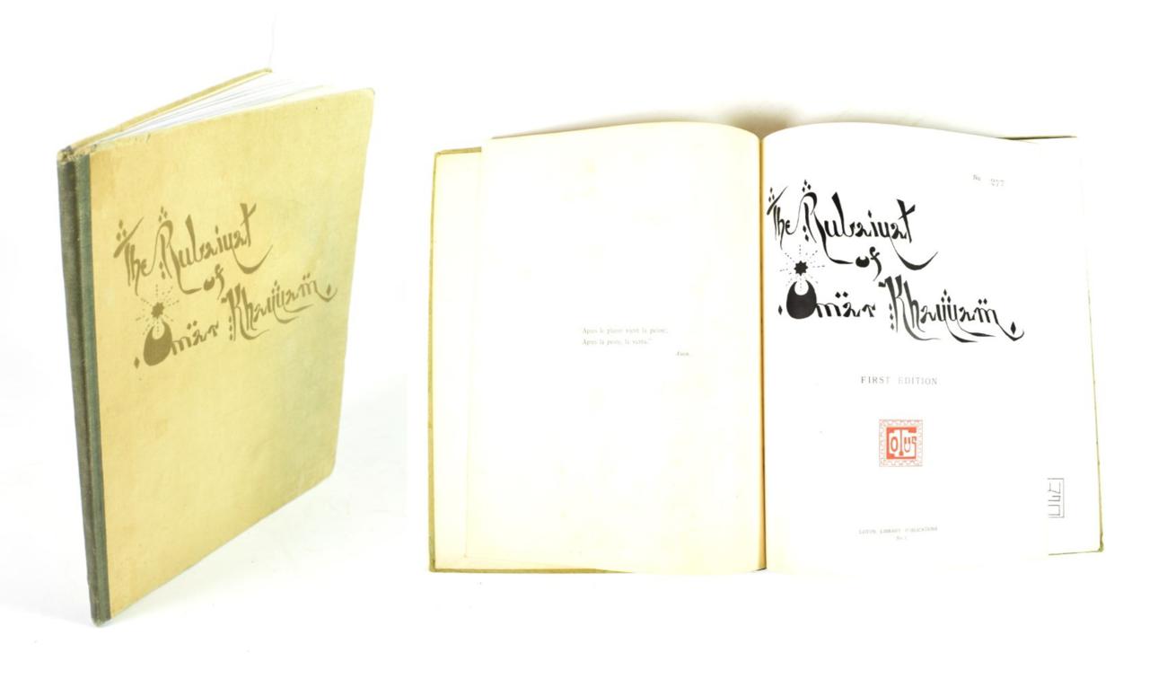Omar Khayyam The Rubaiyat of Omar Khayyam. Singapore: Lotus Library Publications, [c.1911]. 4to,