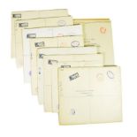 Prince Philip Royal Household Mail. Nine Christmass cards signed 'Philip' to Revd and Mrs Taylor,