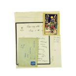 Prince Philip Royal Household Mail. One ALS and two TLS ('Philip') with a Christmass card (signed