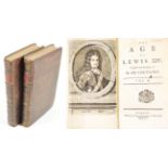 Voltaire The Age of Lewis XIV. Dublin: George Faulkner, 1752. 8vo (2 vols) Full calf, spines gilt in