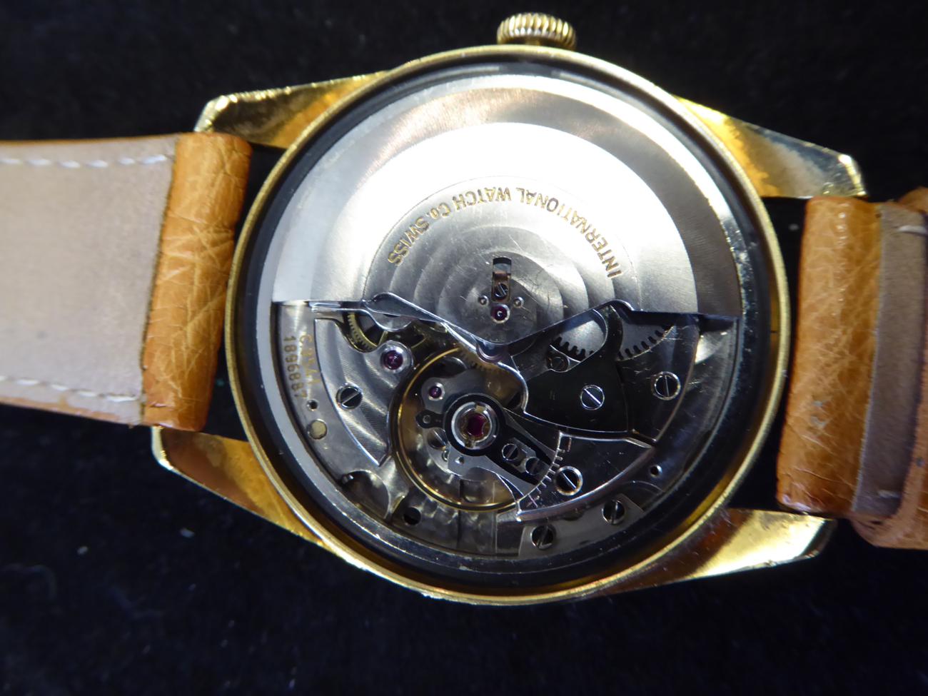 A 9ct Gold Automatic Calendar Centre Seconds Wristwatch, signed International Watch Co, - Image 7 of 7