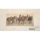 Charles Johnson Payne called ''Snaffles'' (1884-1967) ''Gunners'' Signed, print, 22cm by 48cm