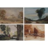 Clarkson Frederick Stanfield RA (1793-1876) A Study Signed, watercolour, 13cm by 16cm, together with