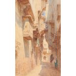 {} Walter Tyndale (1855-1943) ''Vanishing Cairo'' Watercolour, 32.5cm by 20cm Provenance: