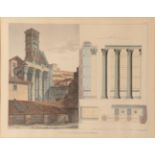 After G.L Taylor (1788-1873) ''The temple of Mars Ultor, Rome'' Aquatint, 41cm by 53cm