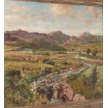 Herbert Royle (1870-1958) Summer landscape with cattle Signed, oil on canvas, 49cm by 59cm