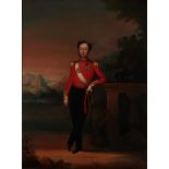 Anglo Indian School (19th century) Portrait of an Officer of the 80th Regiment of Foot (