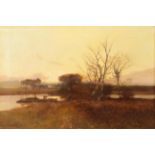 William Manners (1860-1942) ''At Eventide'' Signed and dated 1896, oil on canvas, 30cm by 45cm