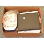 Large Box with GB Face and World Stamps - Over £100 GB current face with some 1st class, collections