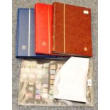 GB in 3 stockbooks and loose. Includes a fine large stockbook with u.m. blocks of pre decimal issues