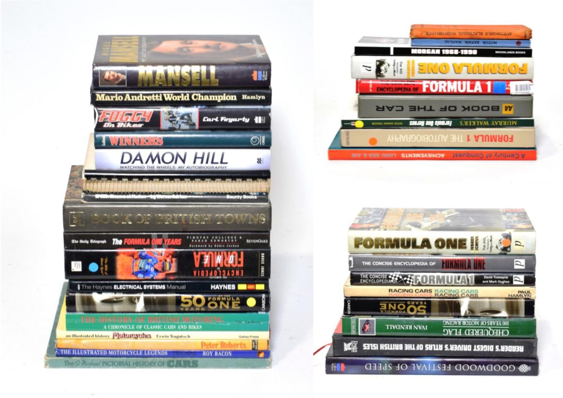 Formula 1 and Car Interest: 37 volumes, mainly hardbacks, to include Formula 1 The Autobiography, 50